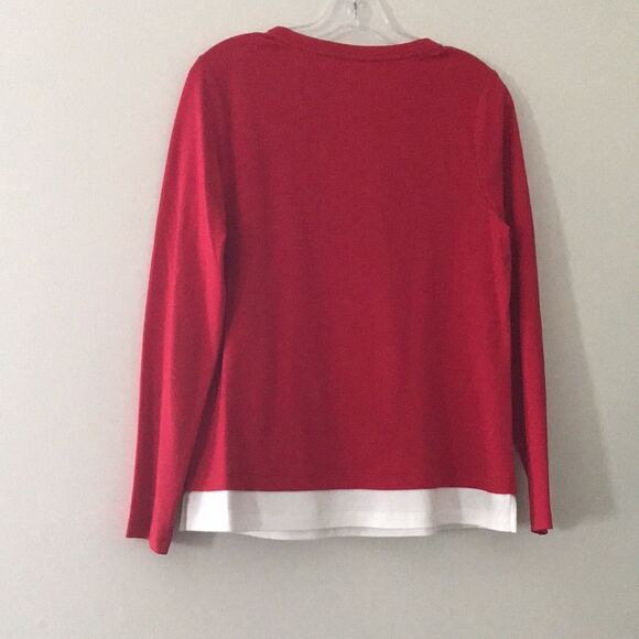 Isaac Mizrahi Live! Essentials Pima Cotton Layered Look Top - Picture 4 of 7